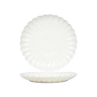 Svenska Living Ontbijtbord ø19,5cm flower off white 6st - thumbnail