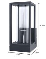 LEDVANCE Endurac Classic Frame 4058075554399 Buitenlamp (wand) E27 0 W Donkergrijs - thumbnail