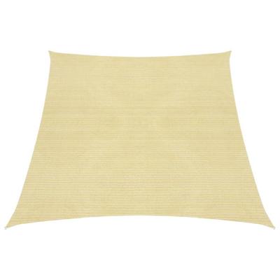 VidaXL Zonnezeil 160 g/m² 4/5x4 m hdpe beige