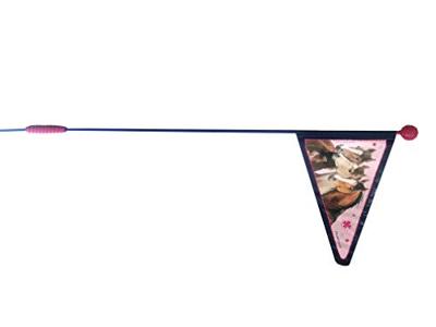 BIKE FASHION veiligheidsvlag safety flag 2-split pferdefreunde