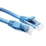 ACT Blauwe 10 meter U/UTP CAT5E patchkabel component level met RJ45 connectoren - thumbnail