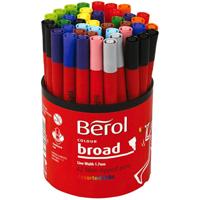 Berol stift, d 10 mm, lijndikte 1-1,7 mm, diverse kleuren, 42 stuk/ 1 doosje - thumbnail