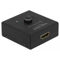 Delock 64072 HDMI 2 - 1 schakelaar bidirectioneel 4K 60 Hz compact - thumbnail