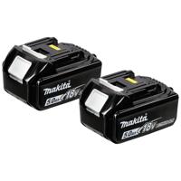 Makita Accessoires Duopack Accu BL1850B 18V 5,0Ah met accu indicator (2 stuks) 197288-2 - thumbnail