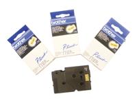 Brother TC-601 Labeltape Kunststof Tapekleur: Geel Tekstkleur: Zwart 12 mm 7.7 m - thumbnail