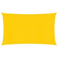 VidaXL Zonnezeil 160 g/m² 2x5 m hdpe geel - thumbnail