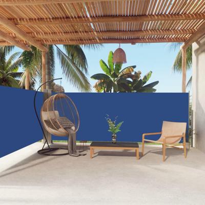 Windscherm uittrekbaar 140x600 cm blauw Windscherm uittrekbaar 140x600 cm blauw