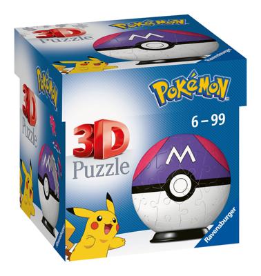 Puzzel 3d ravensburger pokemon masterbal 54st Puzzel 3d ravensburger pokemon masterbal 54st