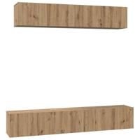 Tv-meubelset 5 pcs artisanaal eikenkleurig Medium Bewerkt hout - thumbnail