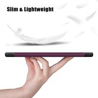 Lunso - Lenovo Tab M10 Plus Gen 3 (3e generatie) - Tri-Fold Bookcase hoes - Paars - thumbnail