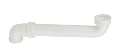 Kirchhoff Palstic VIEGA ruimtebesparende gootsteenafvoerbocht, wit, 1 1/2" IT x 290 mm x 1 1/2" ET - 105785