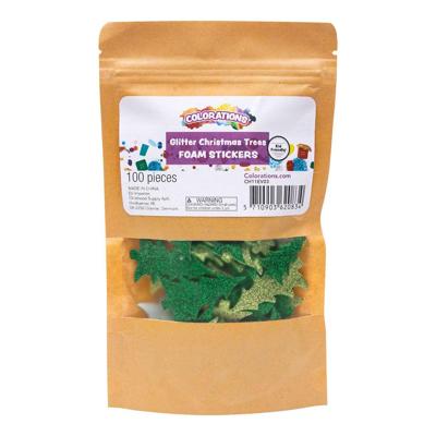 Colorations - foamstickers glitter bloemen, 120st.