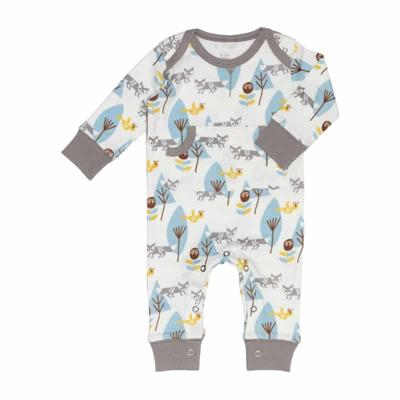 Fresk pyjama zonder voet Fox Blue-3-6 mnd