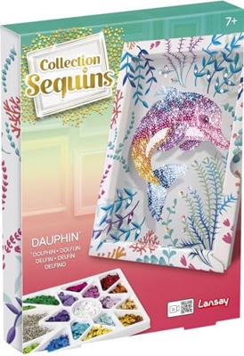 Creatiespel - LANSAY - 20326 - Pailletten Dolphin Collection