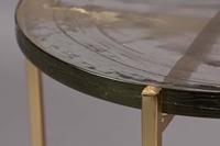 Dutchbone Bijzettafel 'Vidrio' 40cm, kleur Brass - thumbnail