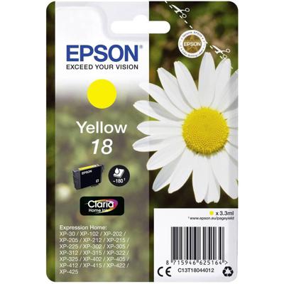 Epson Inktcartridge 18 Origineel Geel C 13 T 18044012
