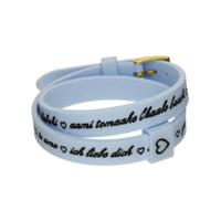 Armband Dames il mezzometro I LOVE YOU GOLD - BRACCIALE IN SILICONE/SILICONE BRACELET - thumbnail