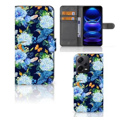 Telefoonhoesje | Met pasjeshouder | voor Xiaomi Poco X5 Pro | Note 12 Pro 5G IJsvogel Telefoonhoesje | Met pasjeshouder | voor Xiaomi Poco X5 Pro | Note 12 Pro 5G IJsvogel