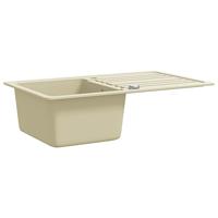 Gootsteen enkele bak graniet beige - thumbnail