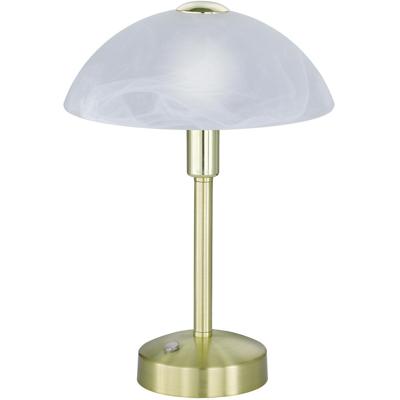 LED Tafellamp 4W - Warm Wit 3000K - Ronde Mat Gouden Aluminium Lamp