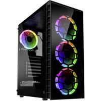 Kolink Observatory Lite RGB Tempered Glass Mid Tower Case - Black Midi Tower - thumbnail