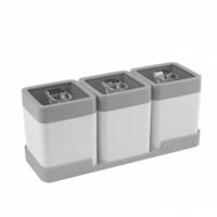 Sunware Sigma Home Voorraadbussen 3x0.6L Wit - thumbnail