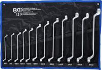 BGS technic Double ring wrench set cranked SW 6 x 7 - 30 x 32 mm 12 pcs. - thumbnail