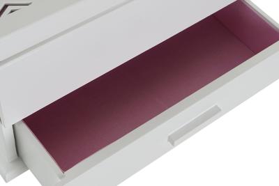 Doos-Juwelenkistje DKD Home Decor 16 x 17 x 28 cm Wit Licht Roze Hout MDF