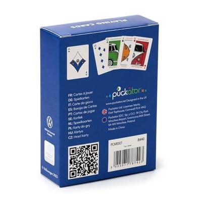 Blauwe Volkswagen busje VW T1 Speelkaarten