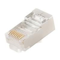 Afgeschermde modulaire RJ45 stekker, 8P8C, 100 stuks - thumbnail