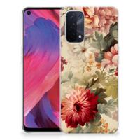 TPU Case voor OPPO A74 5G | A54 5G Bloemen - thumbnail