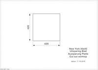 Reginox spoelbak New York - vlakbouw 40x40 (L) - R27639 - thumbnail
