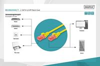 Digitus DK-1612-010/Y RJ45 Netwerkkabel, patchkabel CAT 6 U/UTP 1.00 m Geel Verdraaide paren 1 stuk(s) - thumbnail