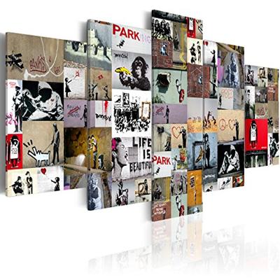 Schilderij - Art of Collage: Banksy IV - thumbnail