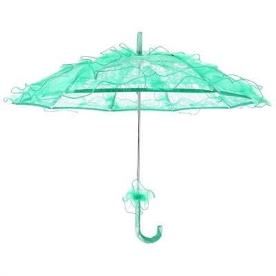 Bruiloft partijen Bridal Lace katoen paraplu dansen fotografie prop paraplu (groen)