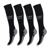 STAPP Horse Paardrijsokken Uni 4-pack Zwart-35/38 - thumbnail