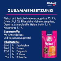 Vitakraft Cat Yums kip met kattengras kattensnack (40 g) 6 verpakkingen - thumbnail