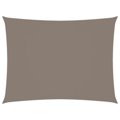 Zonnescherm rechthoekig 6x7 m oxford stof taupe