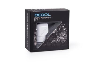 Alphacool Eiszapfen L-connector rotatable G1/4 AG to G1/4 IG verbinding