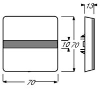Busch-Jaeger 2CKA001731A1718 Uitschakelaar, Wisselschakelaar, Kruisschakelaar, Knop Afdekking Allweather 44 (IP44) Zwart-grijs, Antraciet 1 stuk(s) - thumbnail
