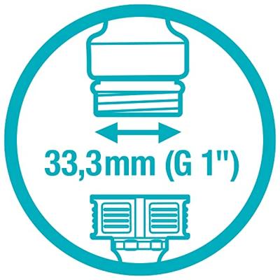 Gardena Kraanstuk 33,3mm G1" - Ergonomisch & Vorstbestendig voor Lekvrije Tuin Aansluiting