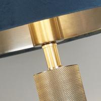Searchlight TafellampLondon goud met blauwe kap - EU65721TE - thumbnail