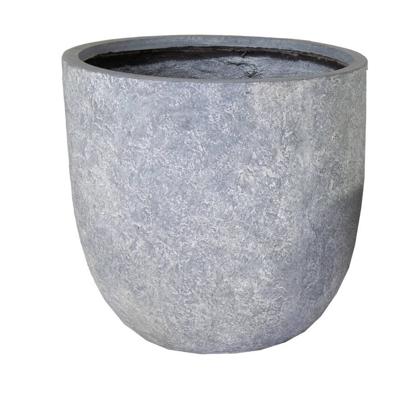 Mcollections Bloemenpot Arizona - Ø25 x H25 - Clayfibre - Washed Grey