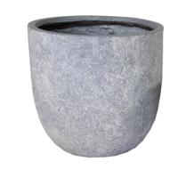 Mcollections Bloemenpot Arizona - Ø25 x H25 - Clayfibre - Washed Grey - thumbnail