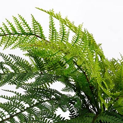 Kunstplant mica varen groen in pot stan grijs