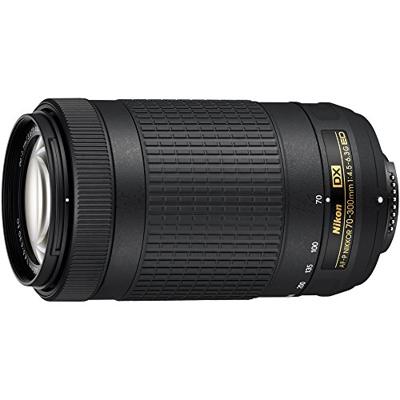 Nikon AF-P DX Nikkor 70-300 mm 1:4,5-6,3G ED, lensdop voorkant met kliksluiting LC-58 wit/zwart