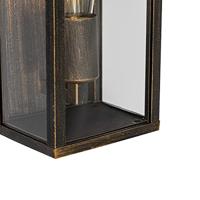 QAZQA Vintage wandlamp antiek goud 26 cm IP44 - Charlois - thumbnail