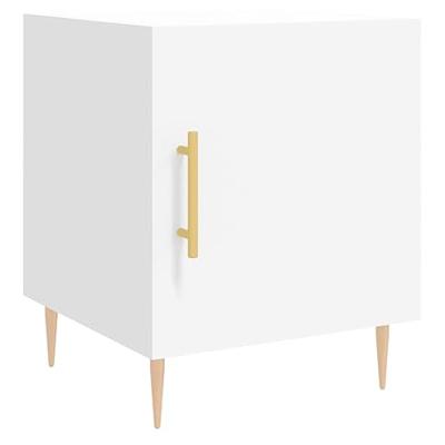 Nachtkastjes 2 st 40x40x50 cm bewerkt hout wit
