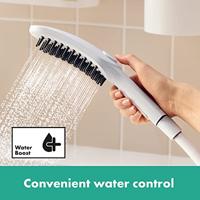 Dogshower Voor De Hond HansGrohe 3 Standen Met Massagenoppen Mat Wit - thumbnail