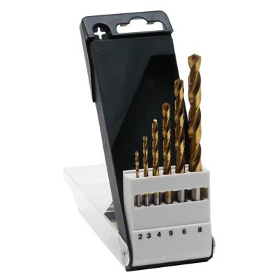 Bosch Accessories 2609255113 HSS Metaal-spiraalboorset 6-delig 2 mm, 3 mm, 4 mm, 5 mm, 6 mm, 8 mm TiN DIN 338 Cilinderschacht 1 set(s) Bosch Accessories 2609255113 HSS Metaal-spiraalboorset 6-delig 2 mm, 3 mm, 4 mm, 5 mm, 6 mm, 8 mm TiN DIN 338 Cilinderschacht 1 set(s)